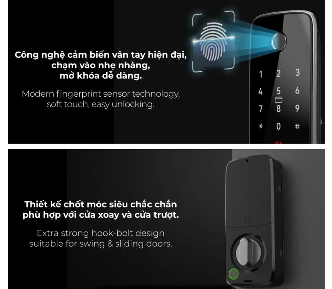 KHÓA ĐIỆN TỬ / DIGITAL DOOR LOCK NOVA - MR2501B