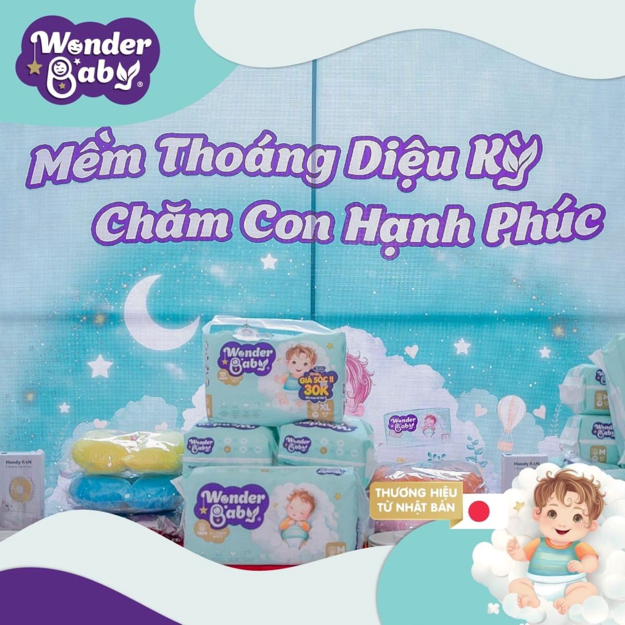 Tã quần Wonder Baby - Size XXL (36 miếng)