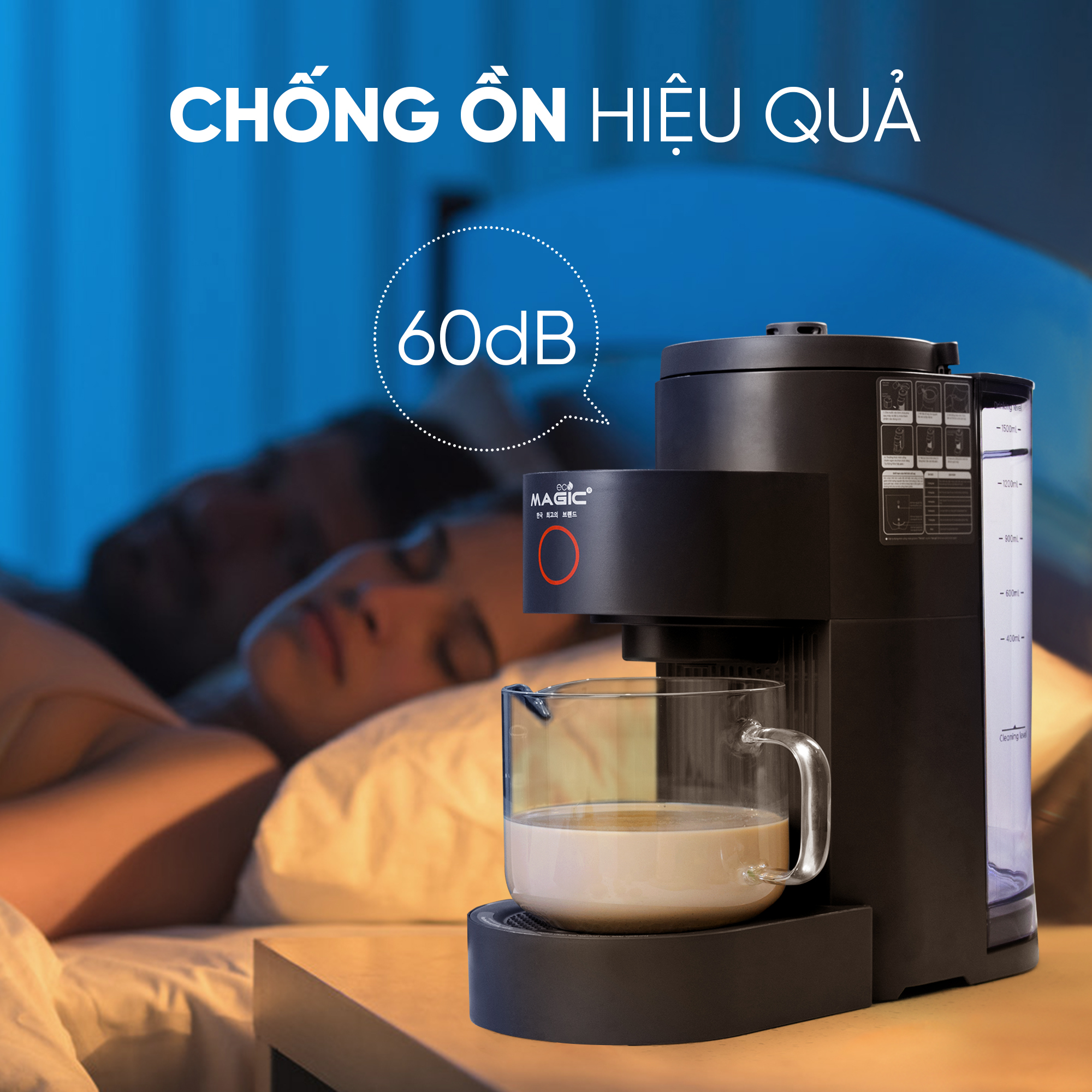 Máy làm sữa hạt đa năng tự động rửa Magic Eco AC-140 - 7