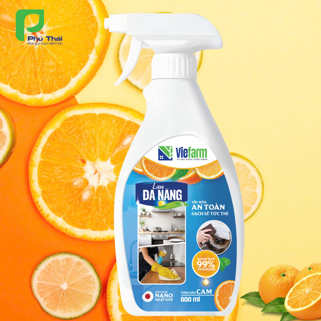 Lau đa năng cam VIEFARM 600ml - 5