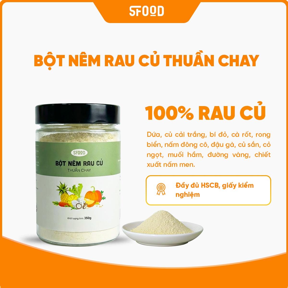 Bột Nêm Rau Củ Thuần Chay - 100% rau củ (Hũ 350g) - Phân phối chính hãng