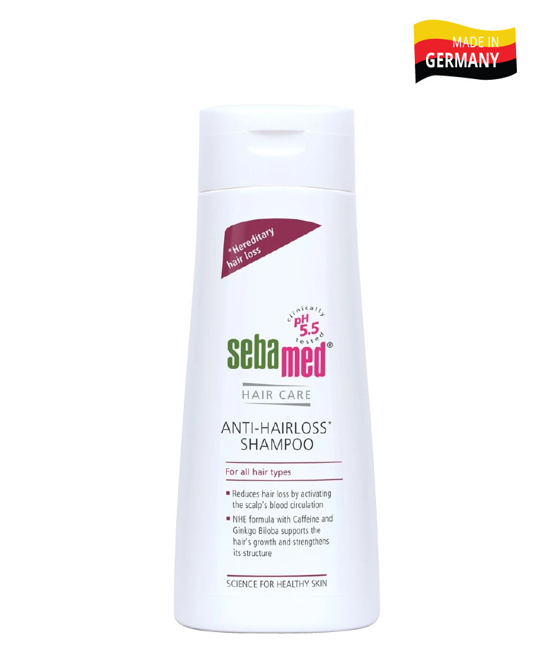 Dầu gội cho tóc yếu, dễ gãy rụng Sebamed pH 5.5 200ml - Phân phối chính hãng