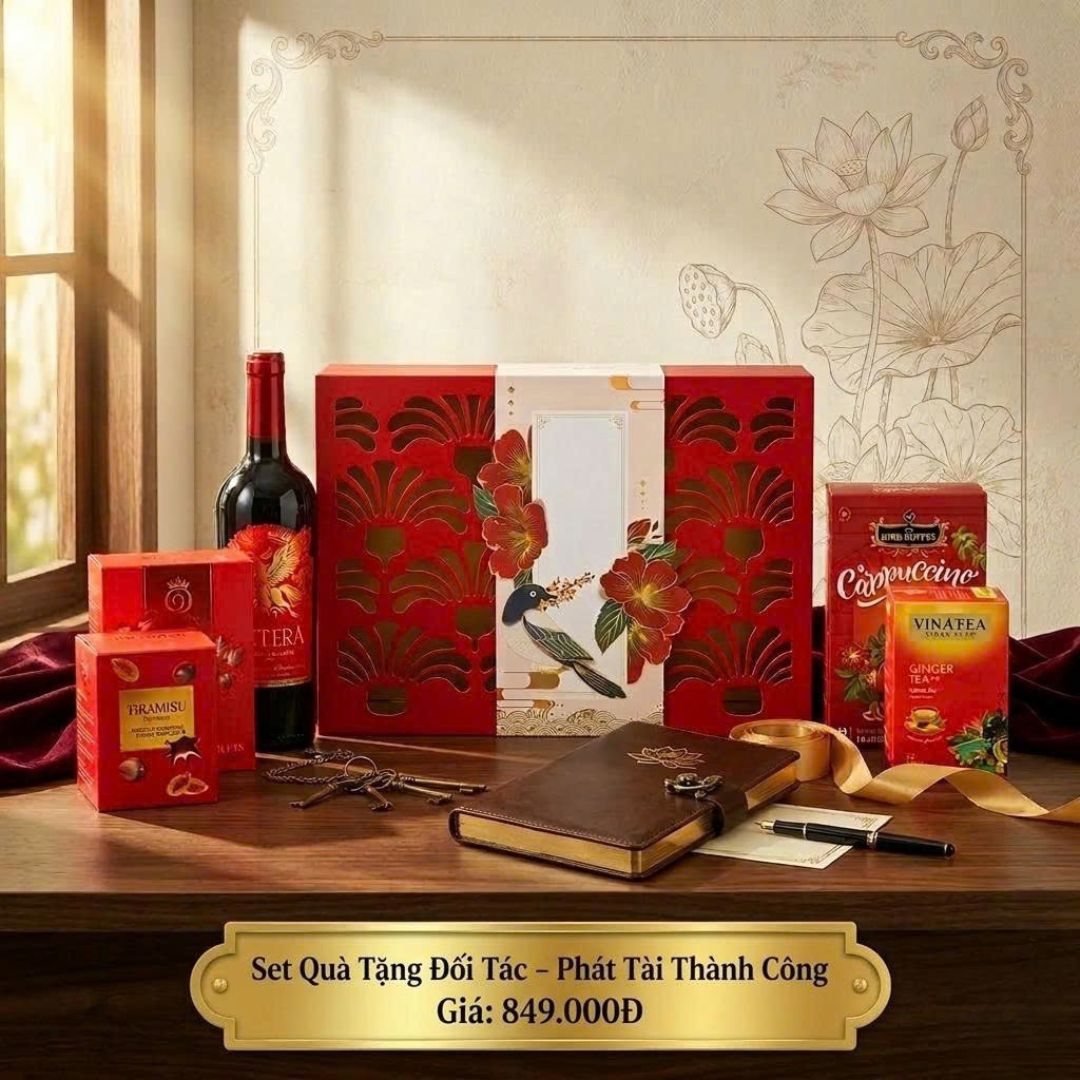 Quà Tặng Đối Tác Phát Tài Thành Công – Quà Tặng Doanh Nghiệp, Gia Đình Cao Cấp (Kèm Túi Sang Trọng) - Phân phối chính hãng