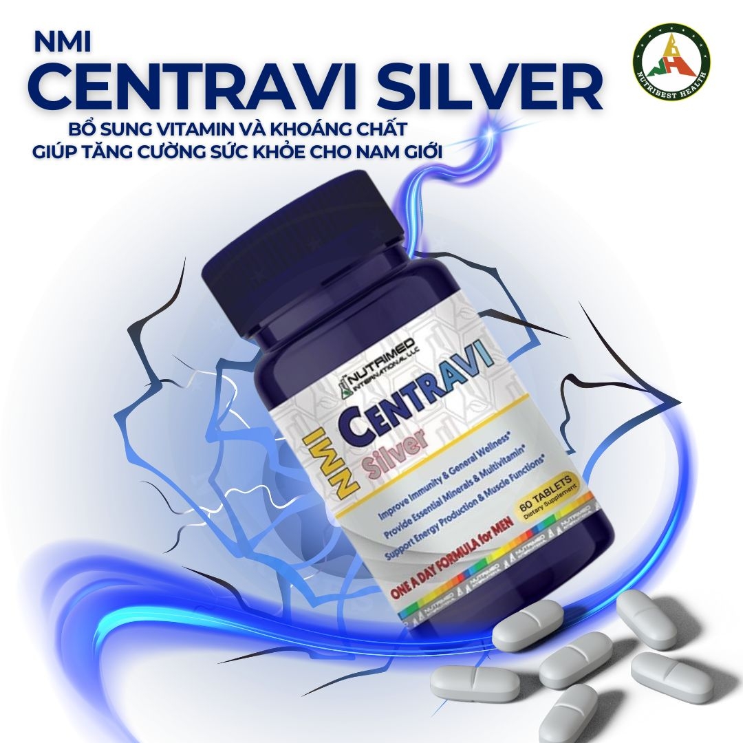 Thực phẩm bảo vệ sức khỏe NMI Centravi Silver (60 viên)