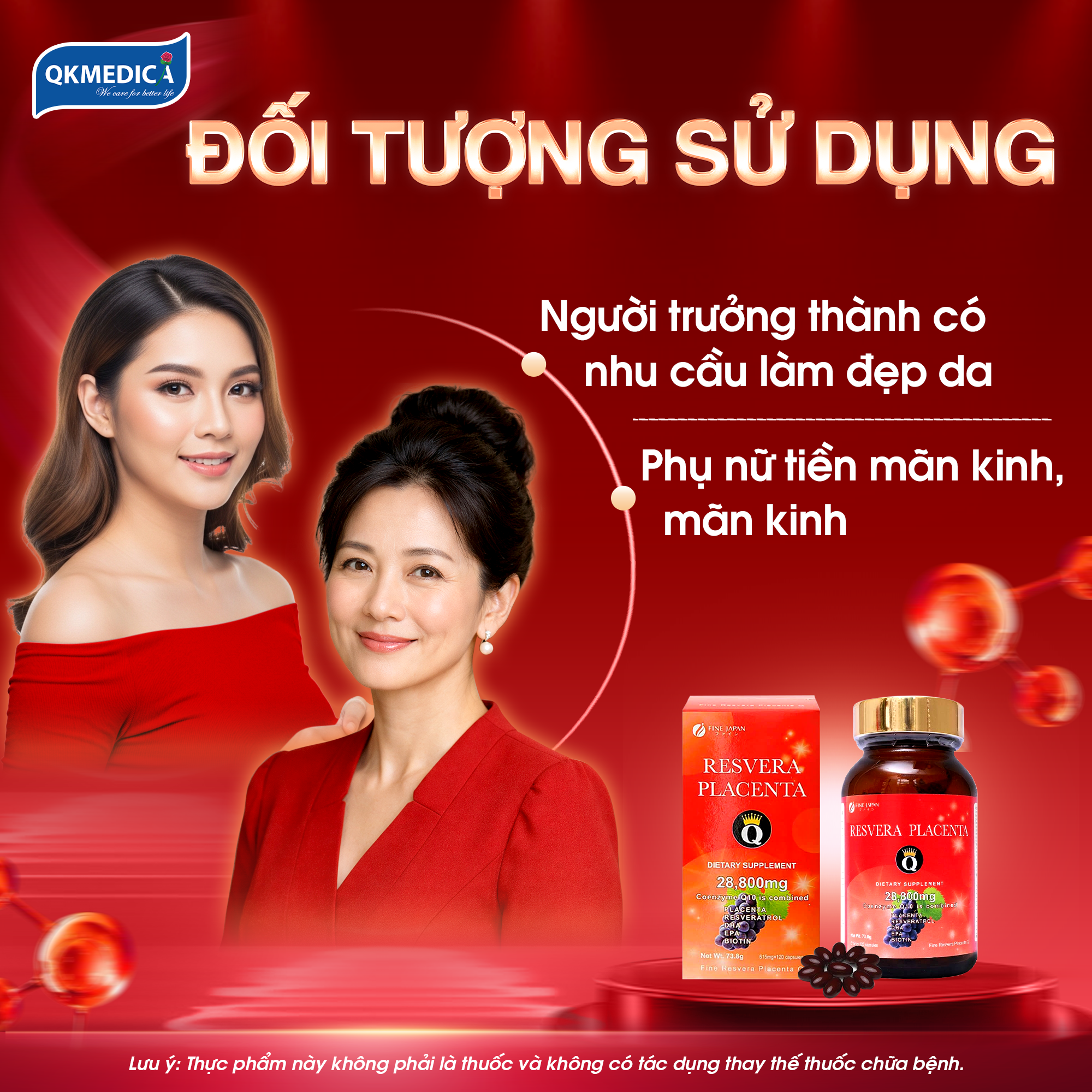 (HSD:12/12/26) Thực phẩm bảo vệ sức khỏe Resvera Placenta Q (hộp 120 viên) - 8