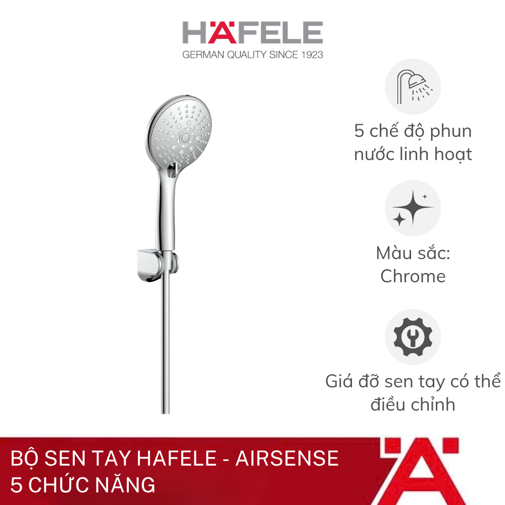 Bộ sen tay Hafele - Airsense 5 chức năng 485.60.626