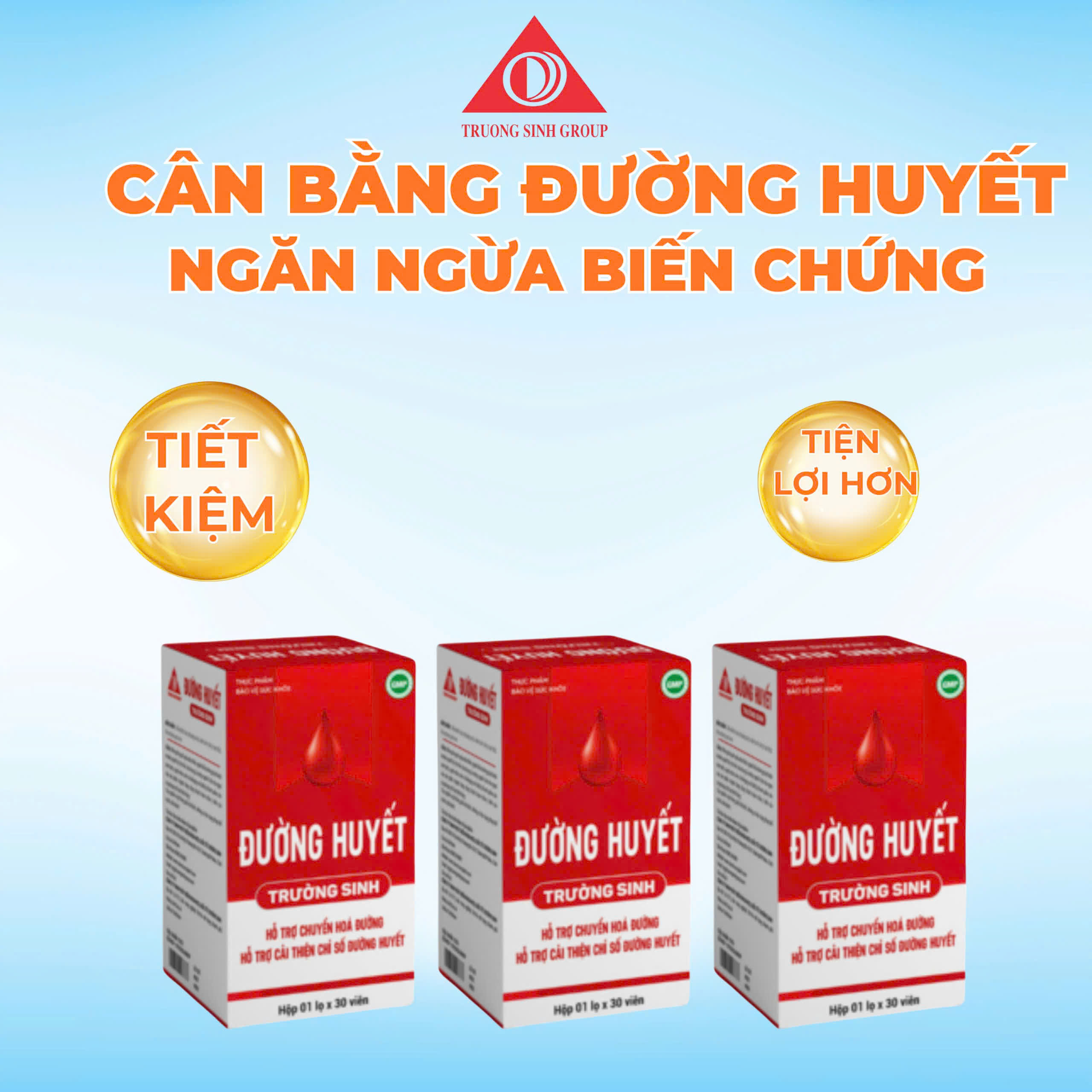 Combo 3 hộp đường huyết trường sinh