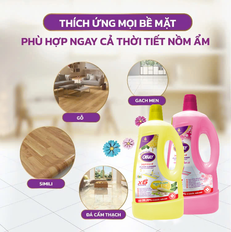 Nước lau sàn đậm đặc Obay (1900ml) - 7