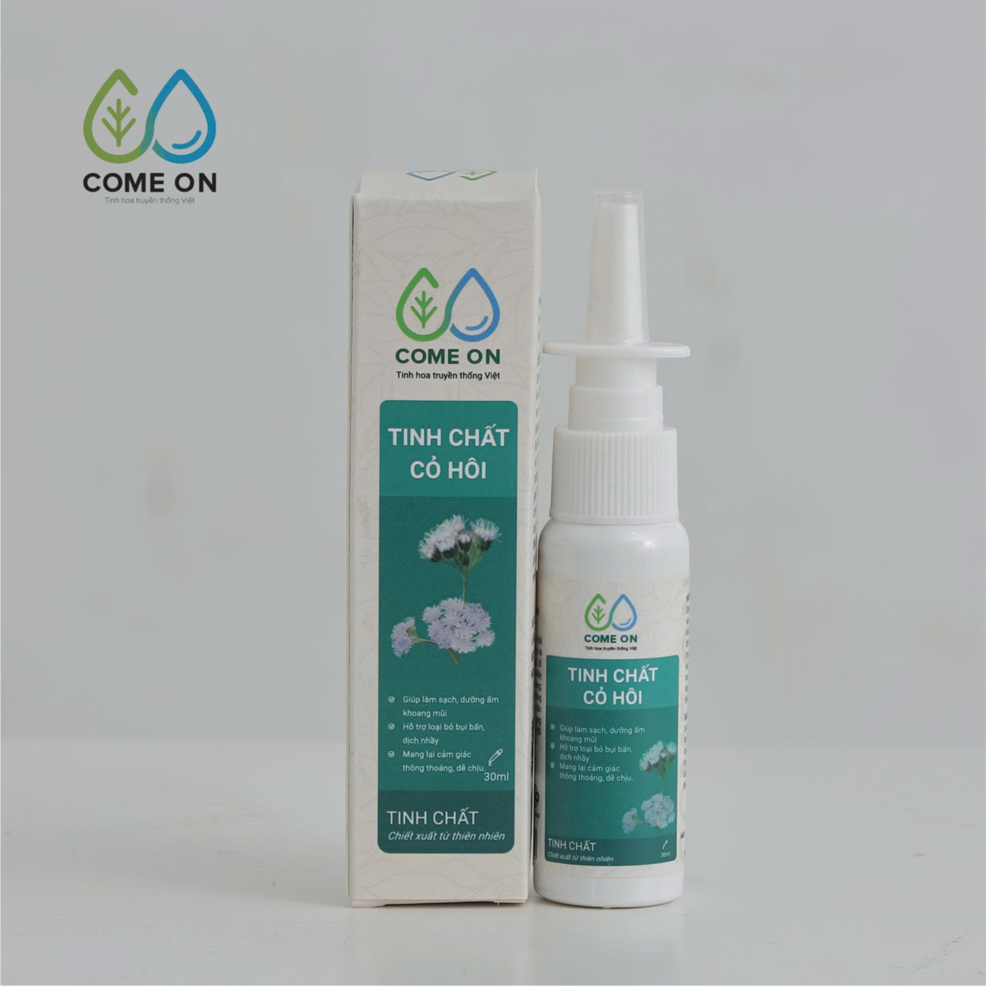 Tinh chất cỏ hôi COME ON làm sạch và dưỡng ẩm khoang mũi 30ml