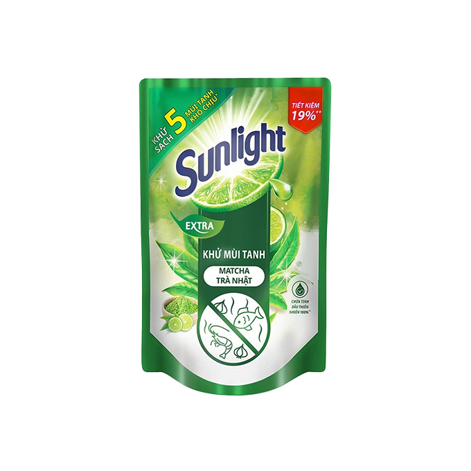 Nước rửa chén Sunlight trà xanh túi 720g - Phân phối chính hãng