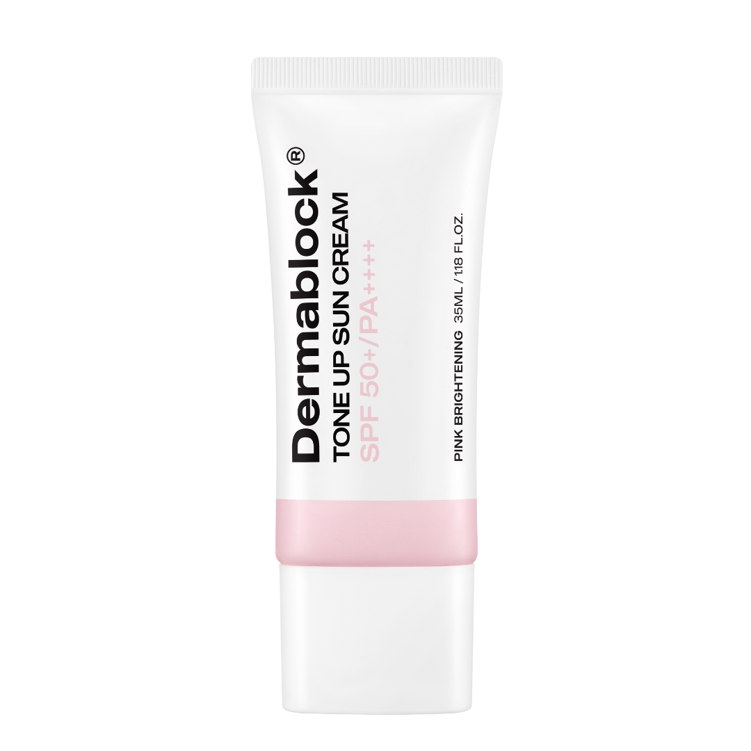 Kem chống nắng phổ rộng nâng tone trắng hồng Dermablock Tone Up Sun Cream SPF50+ PA ++++ 35ml - Phân phối chính hãng