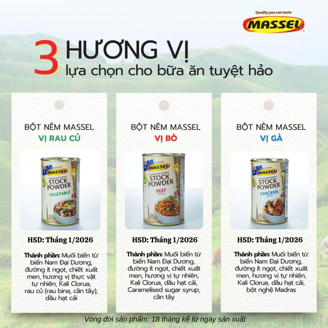 Bột nêm Cao cấp Massel vị rau củ 250g - 4