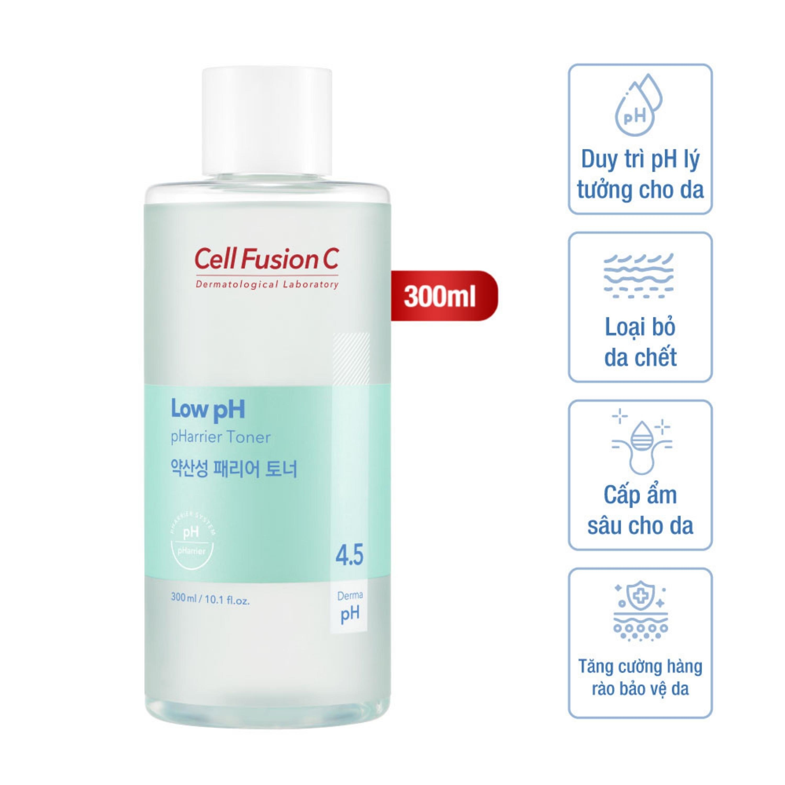 Toner Cân Bằng Cấp Ẩm Tăng Cường Hàng Rào Bảo Vệ Da Cell Fusion C Low pH Pharrier Toner - Phân phối chính hãng