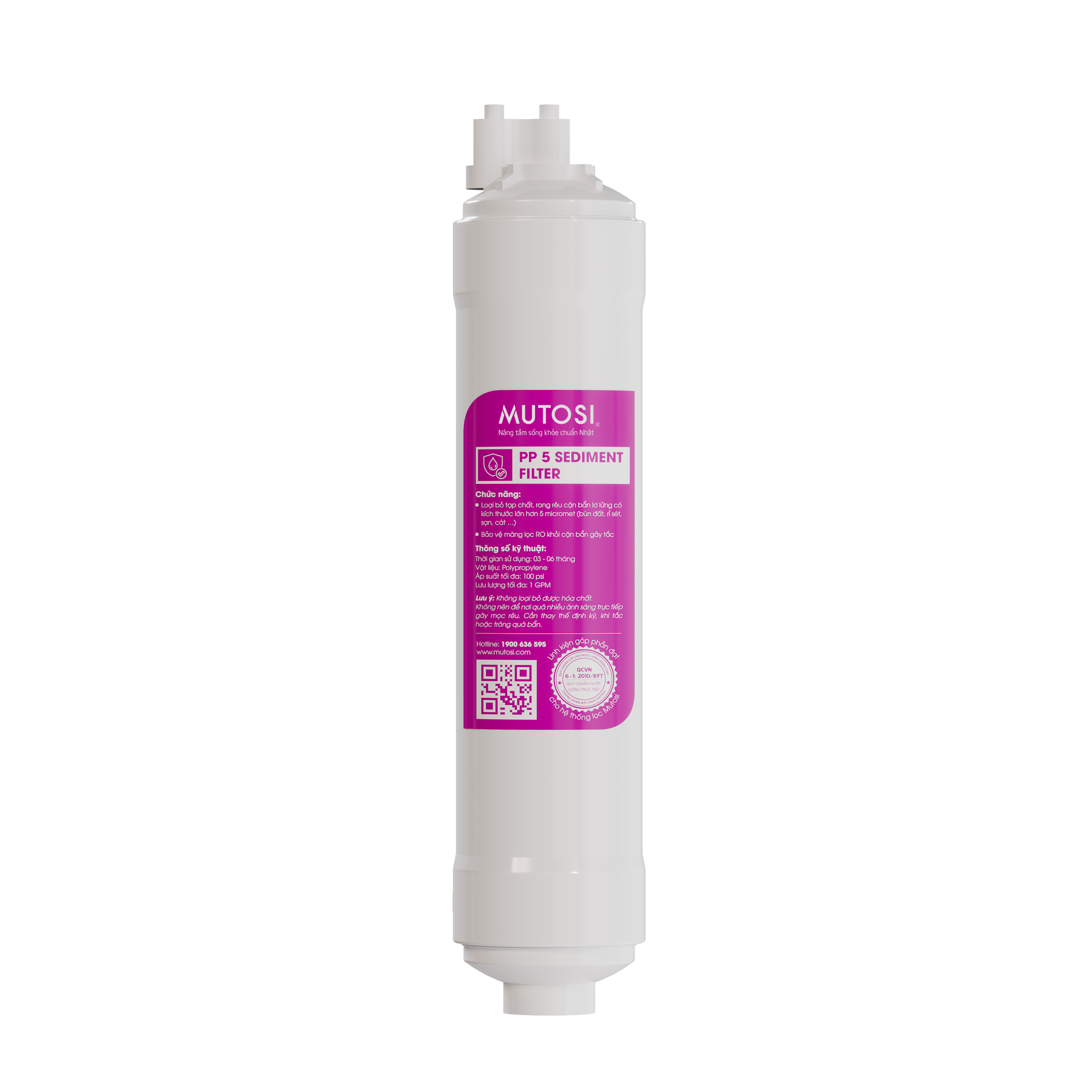 Combo 3 lõi lọc thô đấu nhanh Mutosi PP5-OCB-PP1