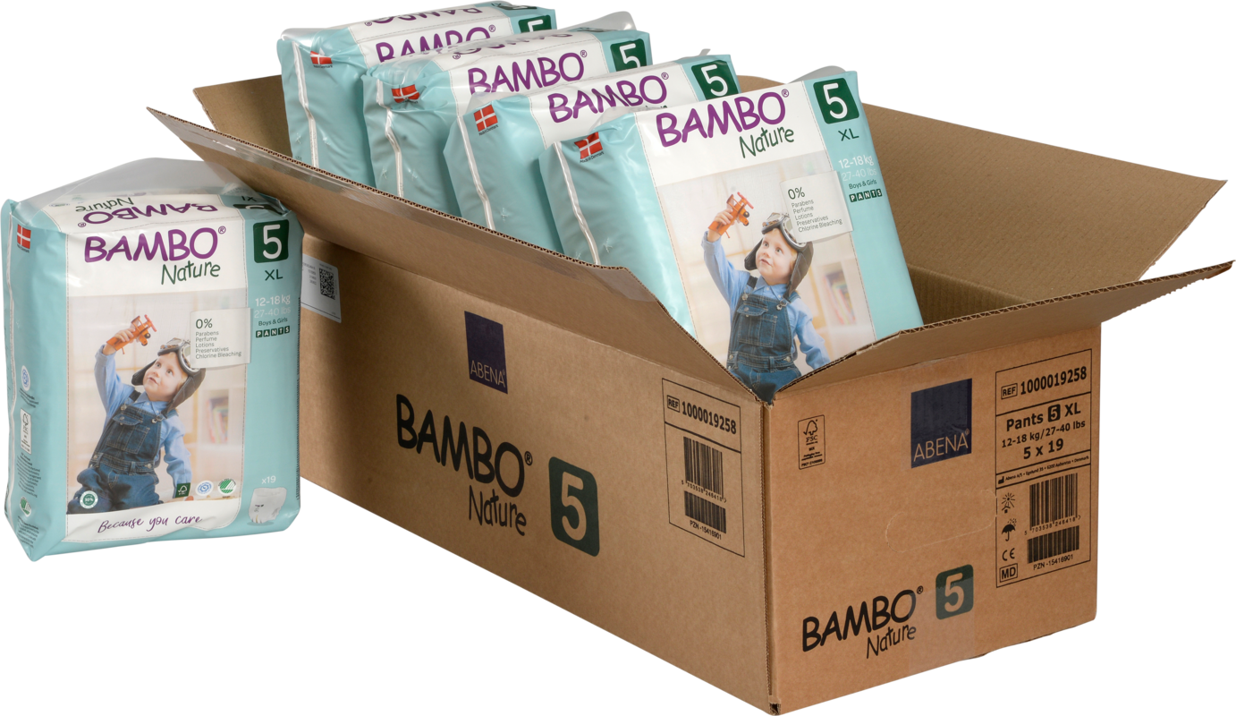 Tã Quần trẻ em số 5- Bambo Nature size 5, Từ 11-17kg, 19 miếng/gói, bao bì màu xanh - 3