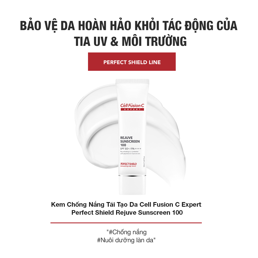 Kem Chống Nắng Bảo Vệ, Tái Tạo Da Cell Fusion C Expert Rejuve Sunscreen 100 SPF50+/ PA++++ 50ML