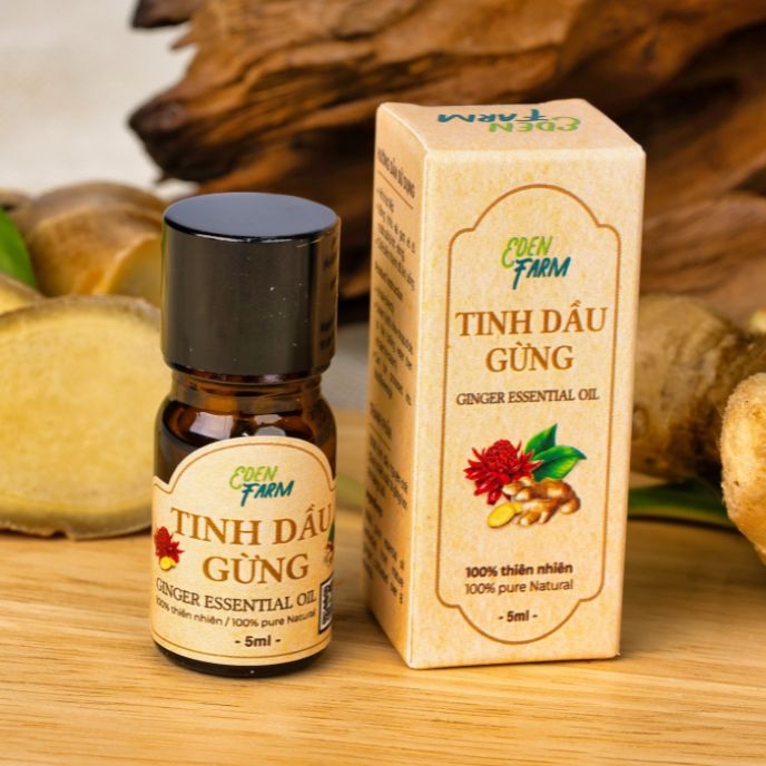 Tinh dầu gừng nguyên chất 5ml Eden Farm hỗ trợ hô hấp, thư giãn tinh thần - 2