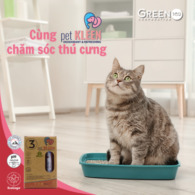 Hộp vi sinh khử mùi thú cưng Pet Kleen (3 ống 5ml)