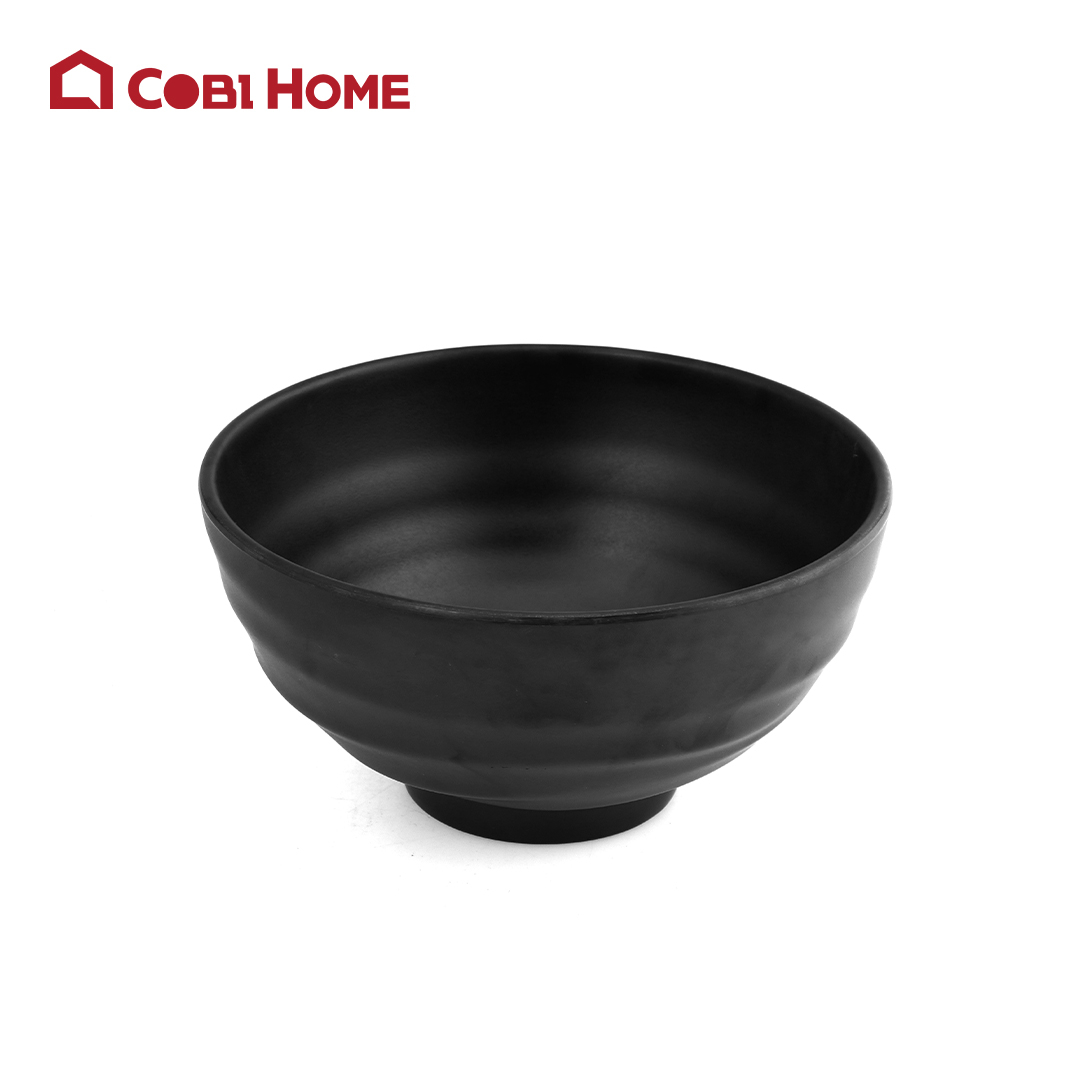Chén Mela đen tròn có vân Size Ø190x100_378474_39781_Black - Phân phối chính hãng