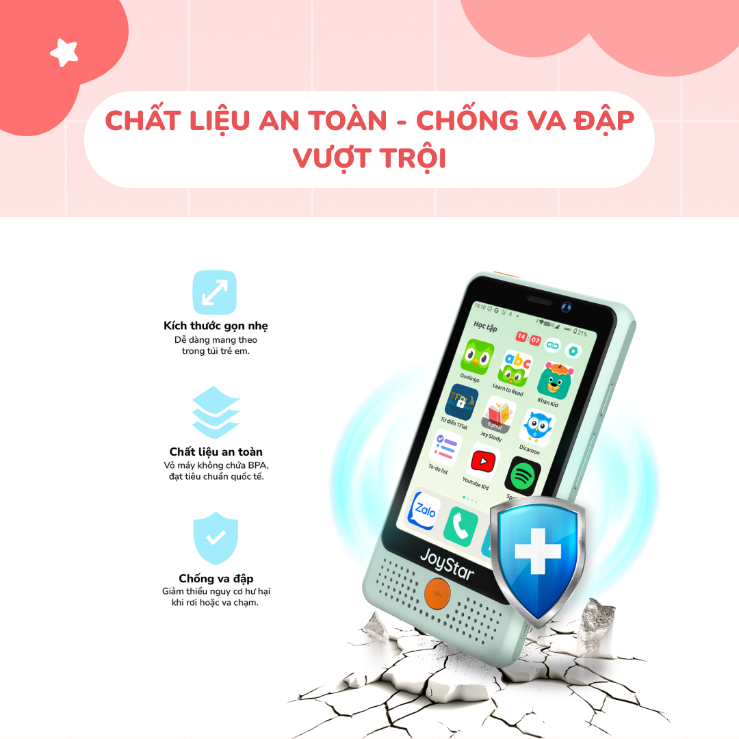 Điện thoại thông minh học sinh JoyStar S10 màu xanh Green