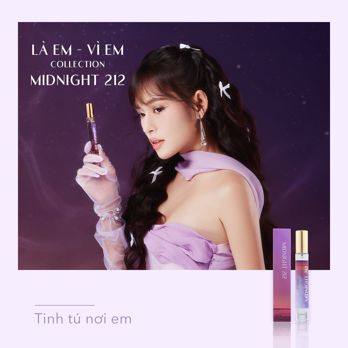 Nước hoa nữ Mine Midnight lưu hương 6-8h 9ml - 6