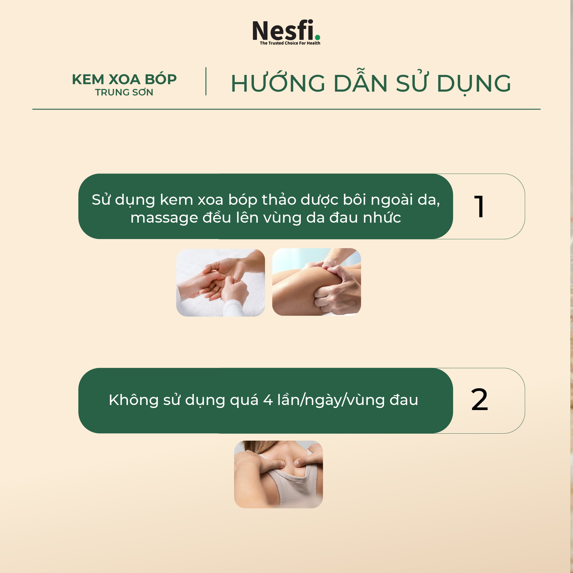 Kem xoa bóp Trung Sơn tuýp 35g (Hỗ trợ giảm đau, đau cơ, đau khớp, đau lưng) - 3