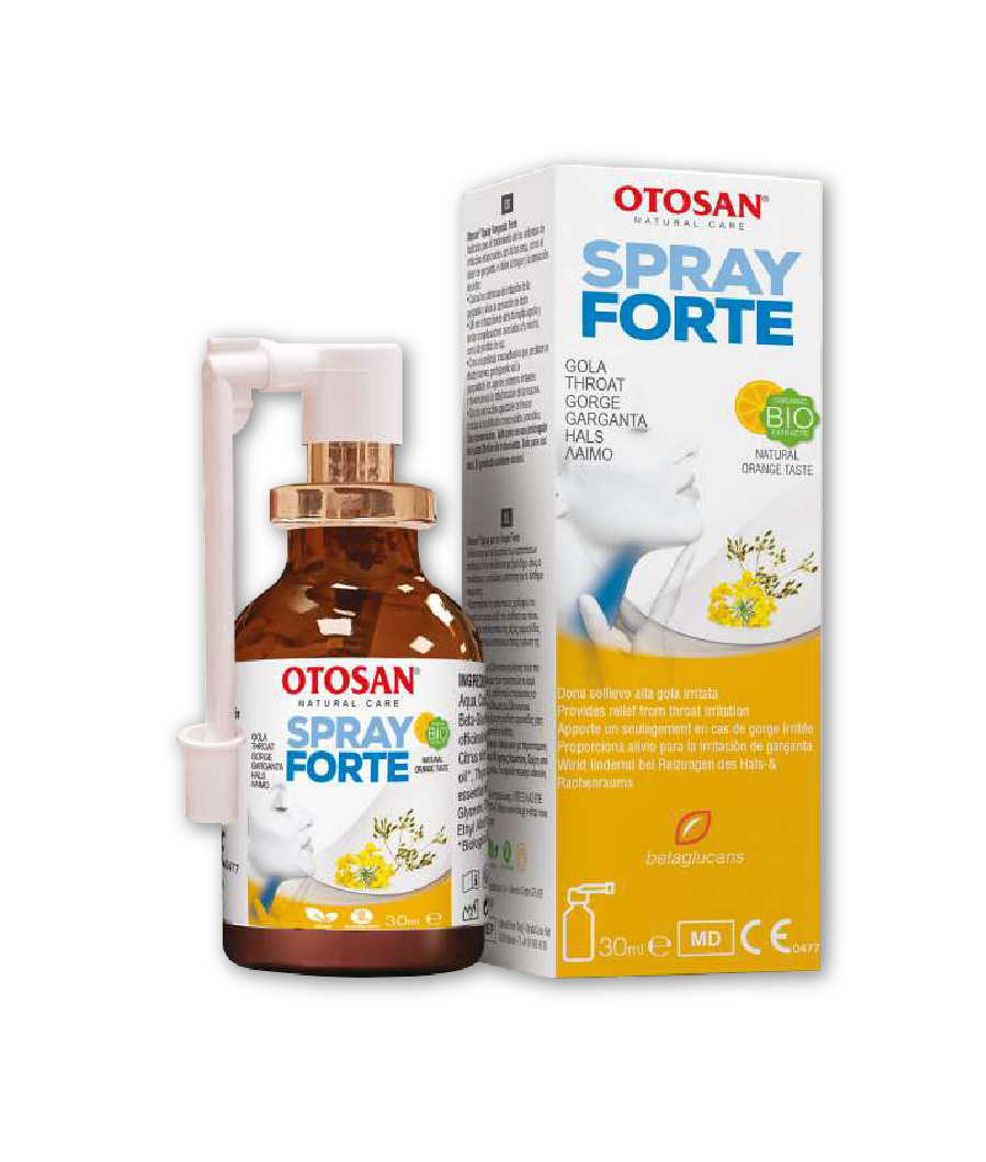 Xịt Họng Otosan Forte – Giảm Đau Rát, Ngứa Họng, Viêm Amidan – Thảo Dược Tự Nhiên – Xoay 360° – Lọ 30ml - Phân phối chính hãng