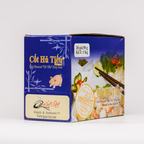 Cốt gia vị Hủ tiếu – Quốc Việt Foods Hộp 300g và hộp 20 gói 50g