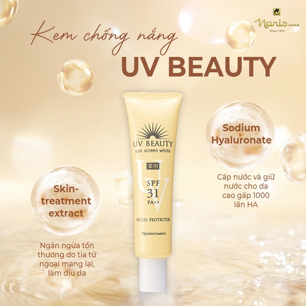 Kem chống nắng và trắng da - UV BEAUTY SUNSCREEN WHITE 40g