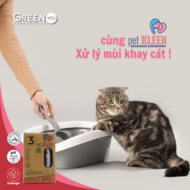 Hộp vi sinh khử mùi thú cưng Pet Kleen (3 ống 5ml)