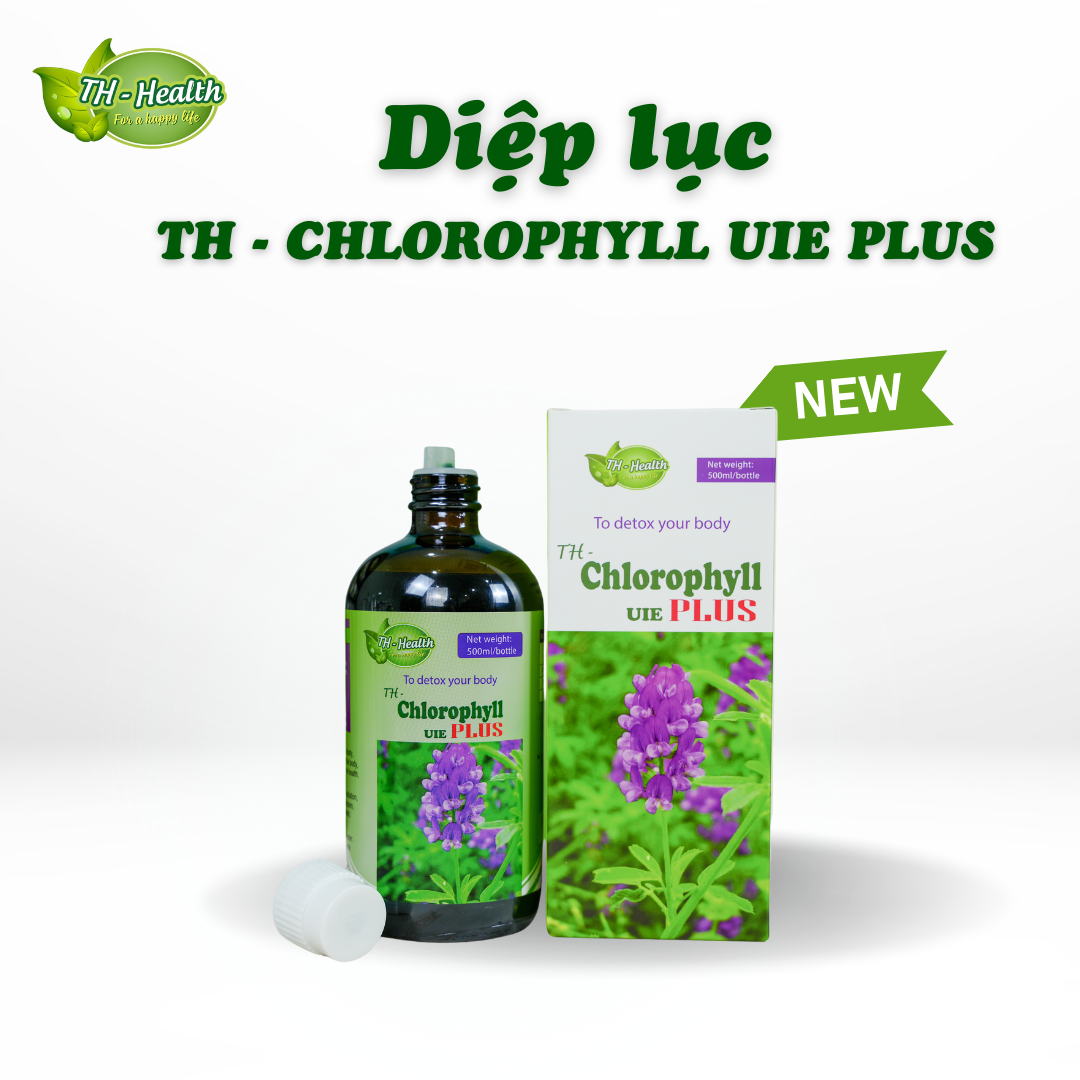 TH-Chlorophyll UIE PLUS bổ sung diệp lục, hỗ trợ miễn dịch và chống oxy hóa 500ml - Phân phối chính hãng