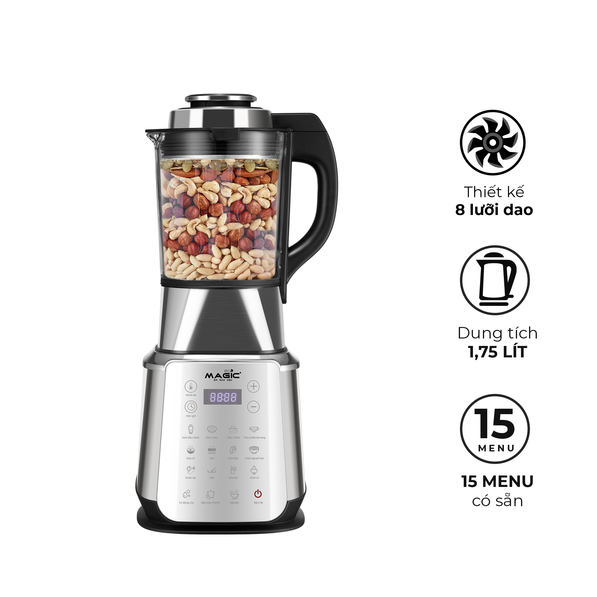 Máy xay nấu sữa hạt đa năng Magic Eco AC-145