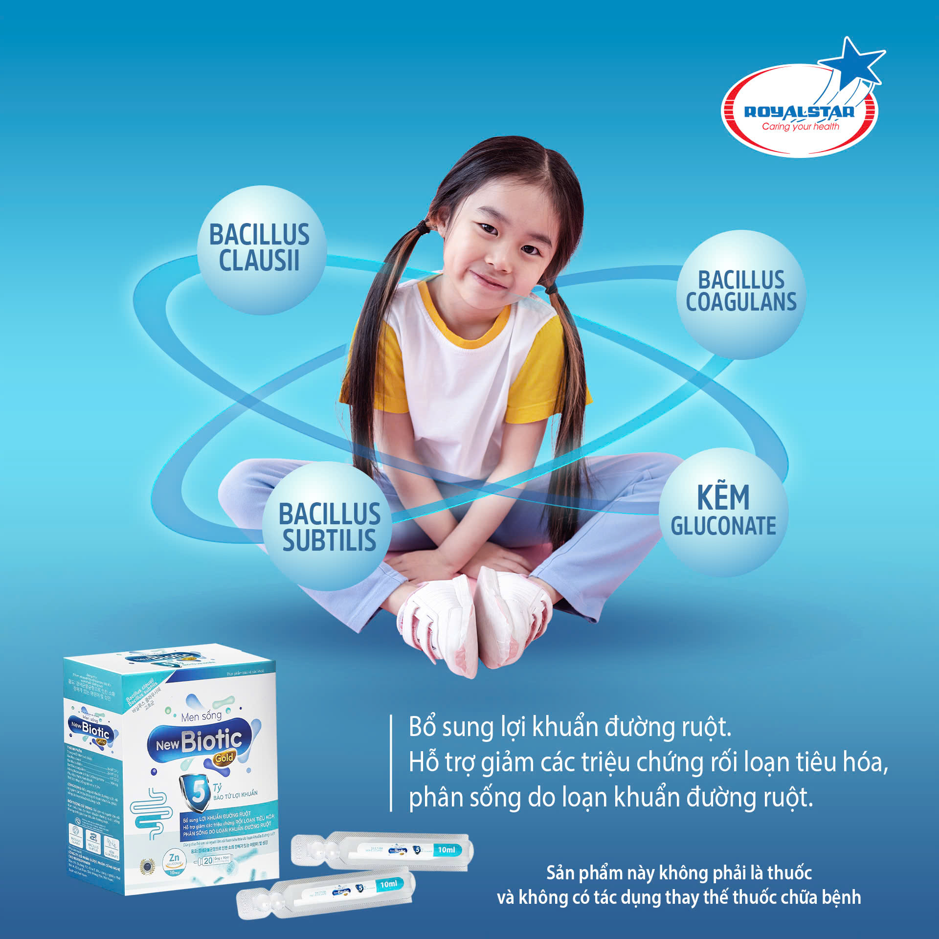 Men sống New Biotic Gold – Bổ sung 5 tỷ lợi khuẩn, hỗ trợ tiêu hóa và đường ruột