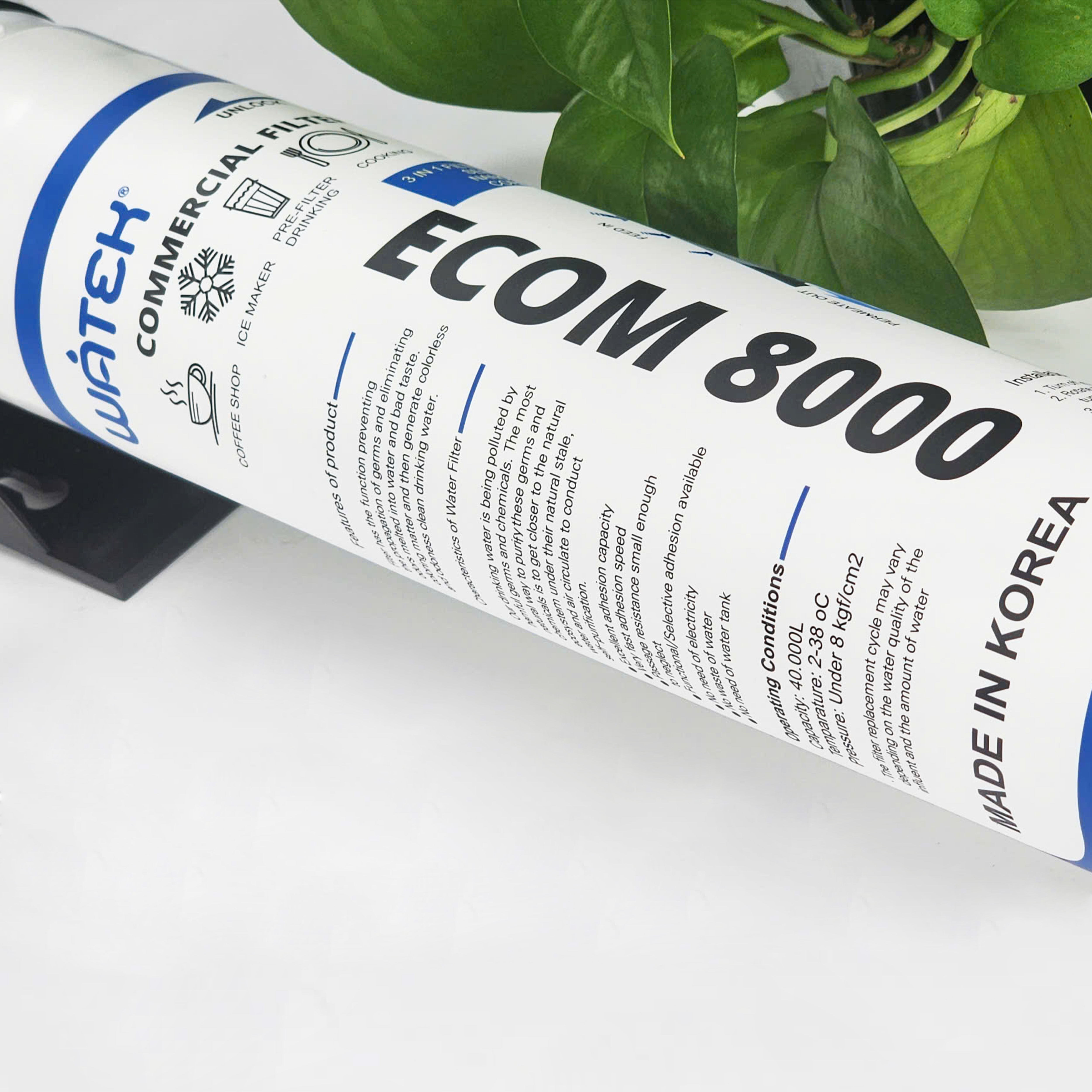 Bộ lọc nước thương mại Watek, model ECOM8000