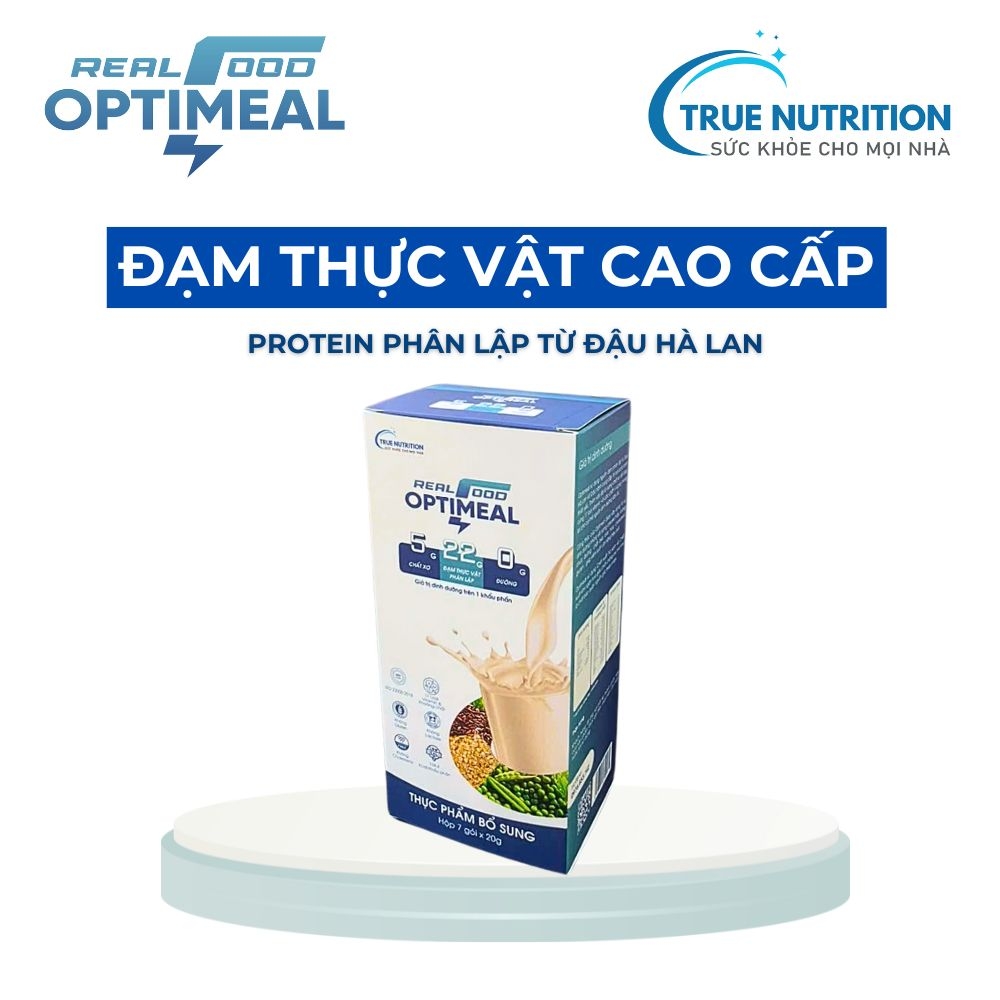 Protein thực vật Optimeal hộp 7 gói x 20g - Phân phối chính hãng