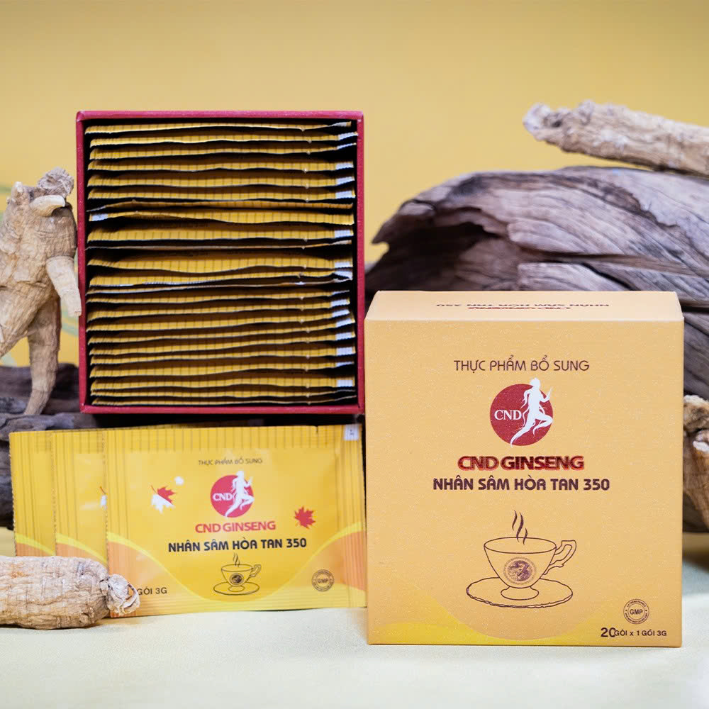 Thực phẩm bổ sung NHÂN SÂM HOÀ TAN 350 - 20 gói (kèm túi)