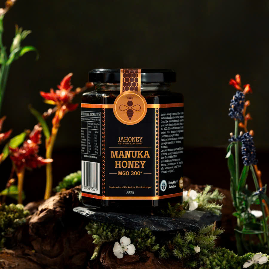 Mật ong Jahoney Manuka MGO 300+ 380g (kèm túi + hộp)