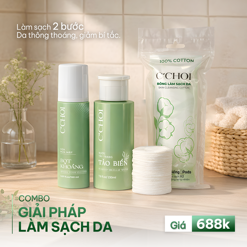 Combo giải pháp làm sạch da