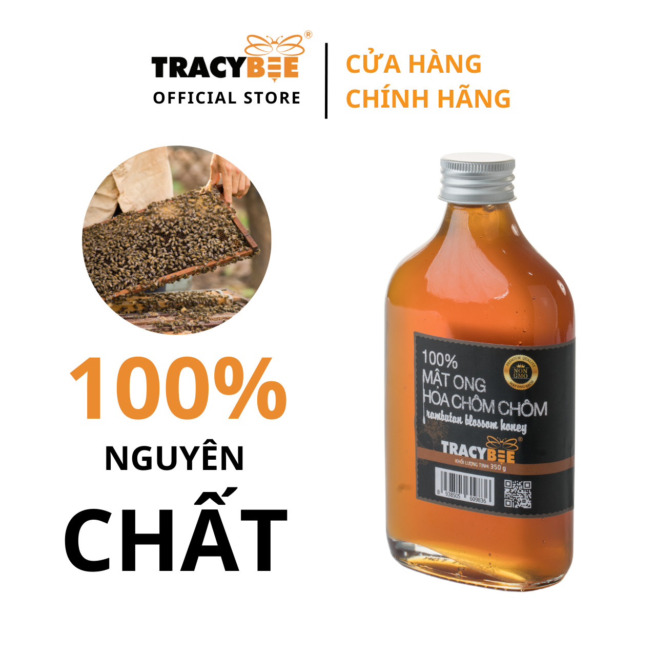 Mật ong hoa chôm chôm 350gr-duoc-ban-tai-Siêu Thị Ánh Nguyệt