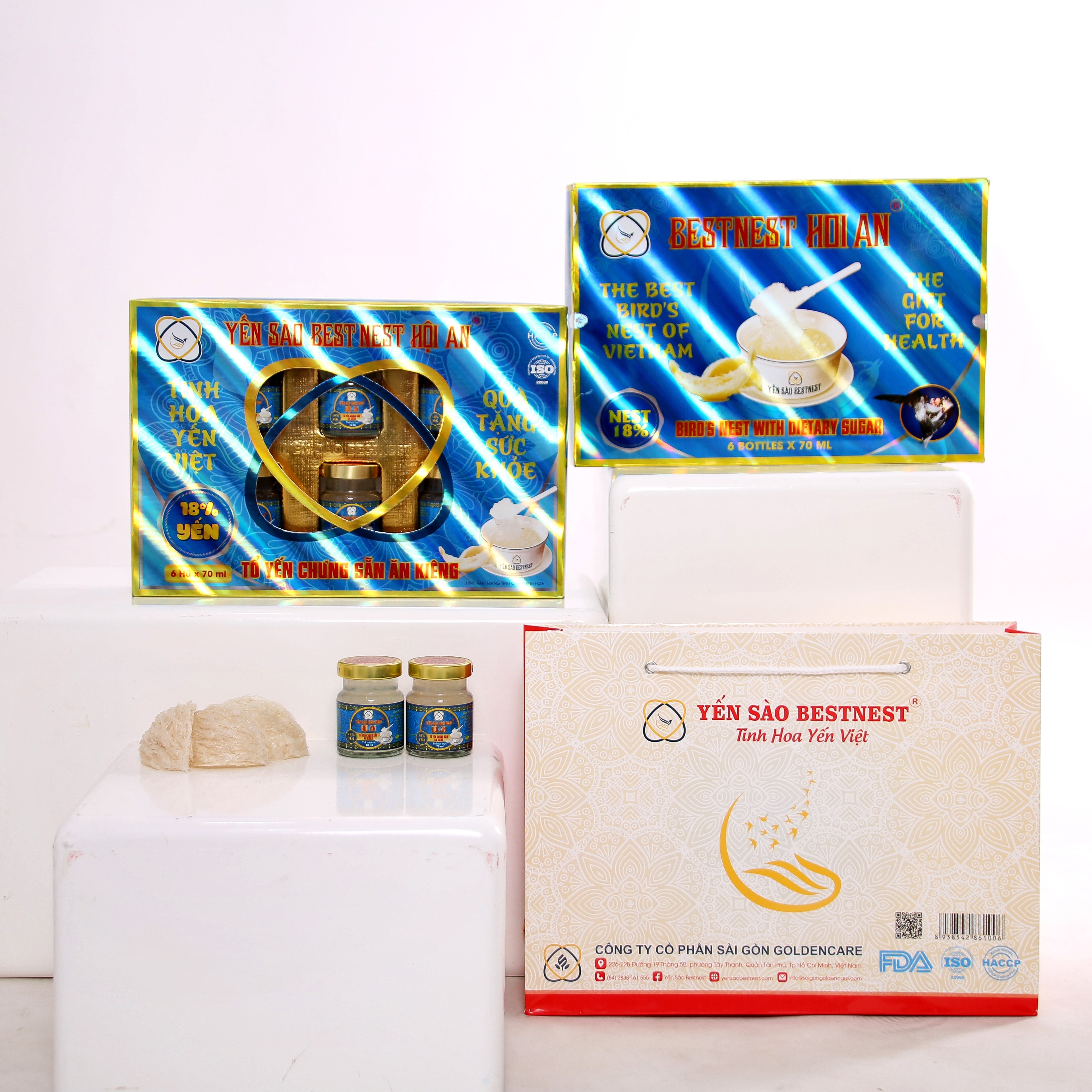 Lốc 6 hũ Tổ yến chưng sẵn BESTNEST HỘI AN 18% Ăn Kiêng