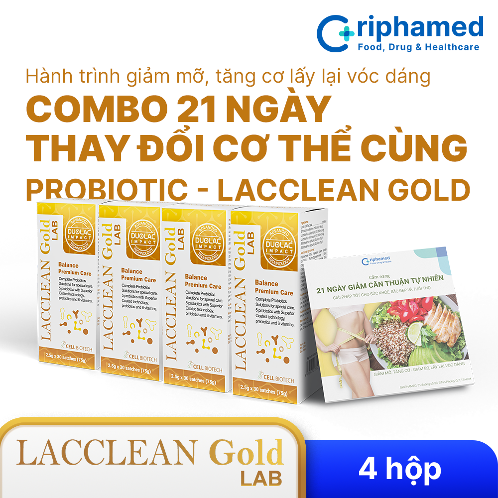 Combo 21 ngày thay đổi cơ thể bằng Probiotic - LACCLEAN GOLD