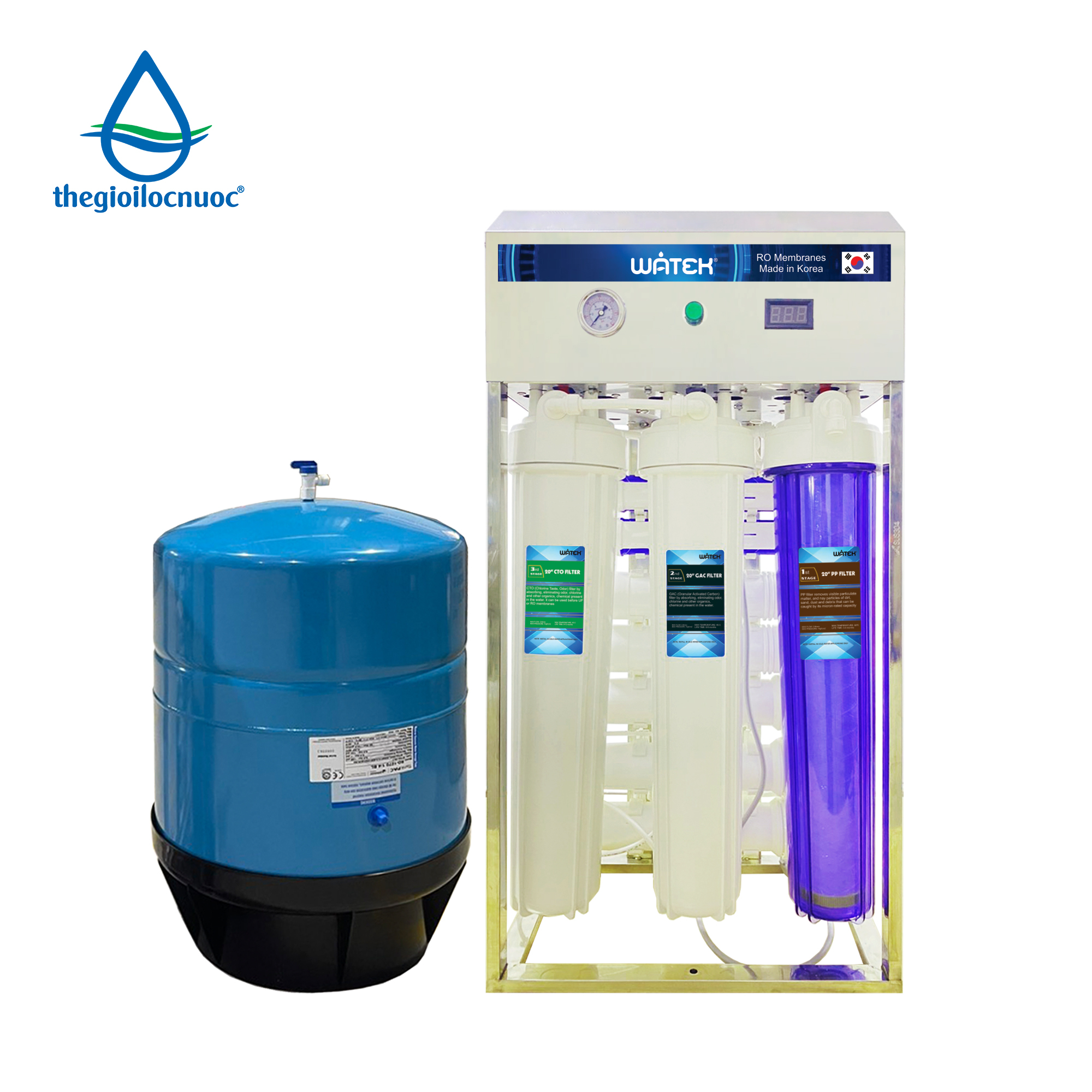 Máy lọc nước bán công nghiệp Watek 50 lít/ giờ, model: WT-50 - 3