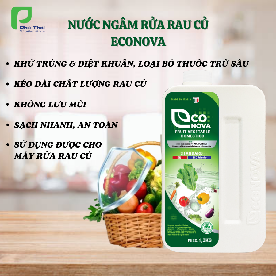 Nước ngâm rửa rau củ quả Econova (Chai 1.3kg)-duoc-ban-tai-Siêu Thị Ánh Nguyệt