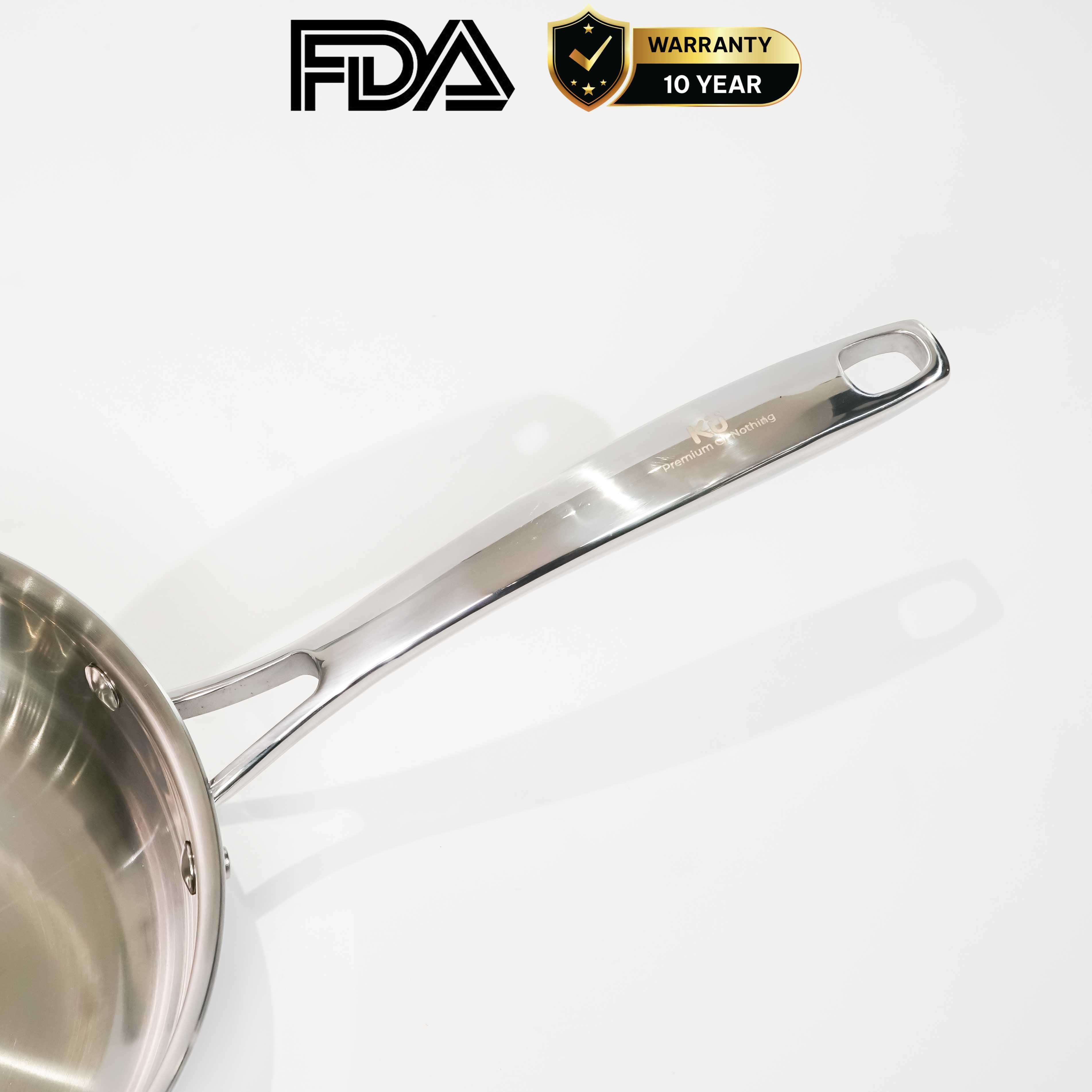 Chảo rán inox 316 22cm cao cấp KUCHEN KU FP221316 - 2