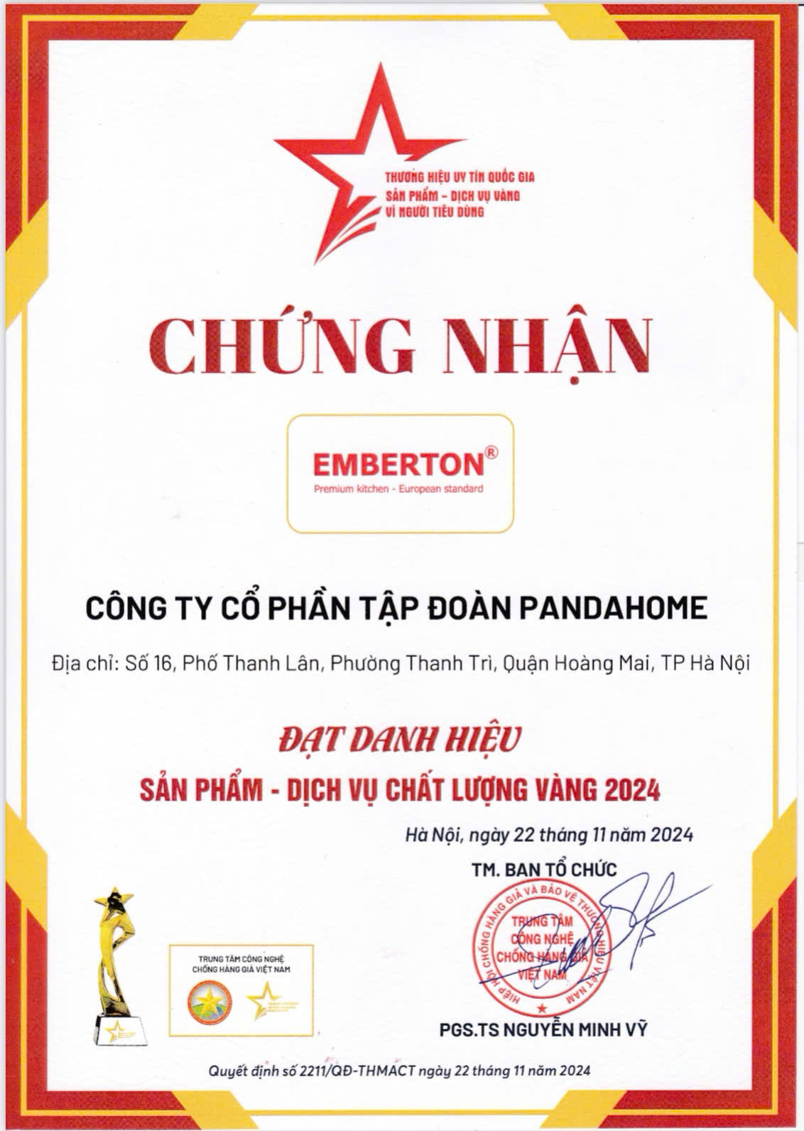 Máy rửa chén EMBERTON EB SBG795F18HW