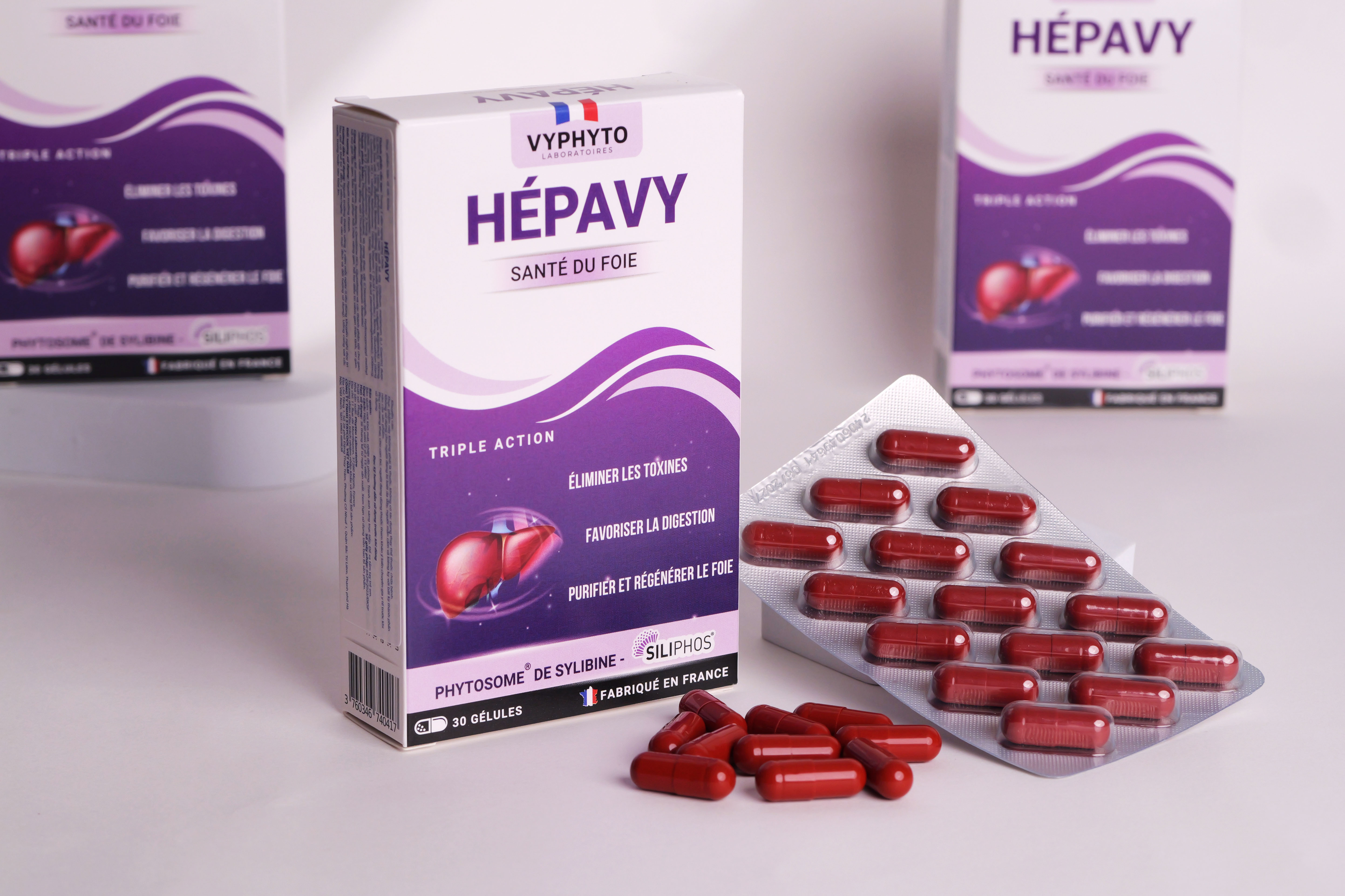 Thực phẩm bảo vệ sức khỏe HÉPAVY hỗ trợ giải độc gan (hộp 30 viên)