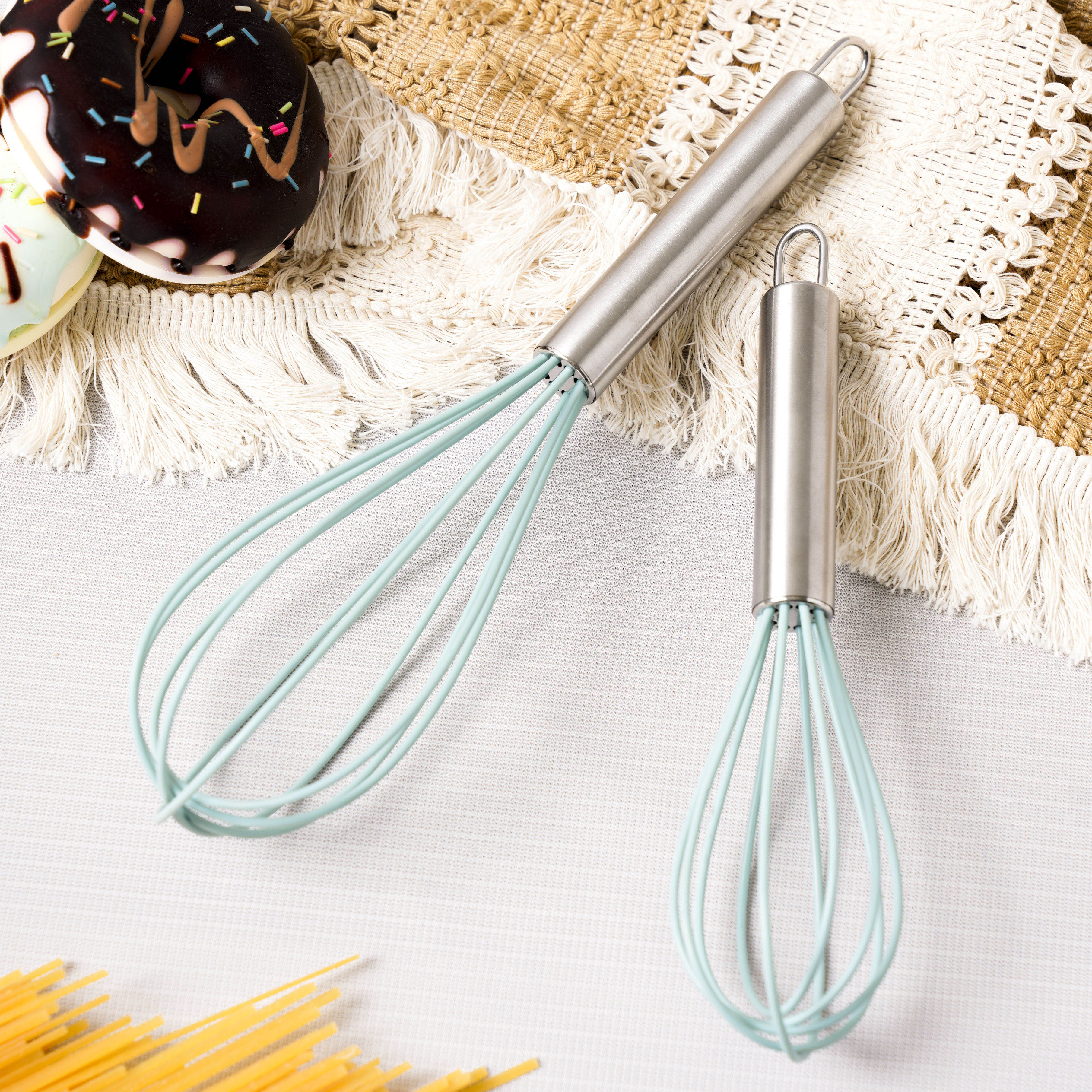 Cây đánh trứng silicone 8 inch - Cobi Home - 369929
