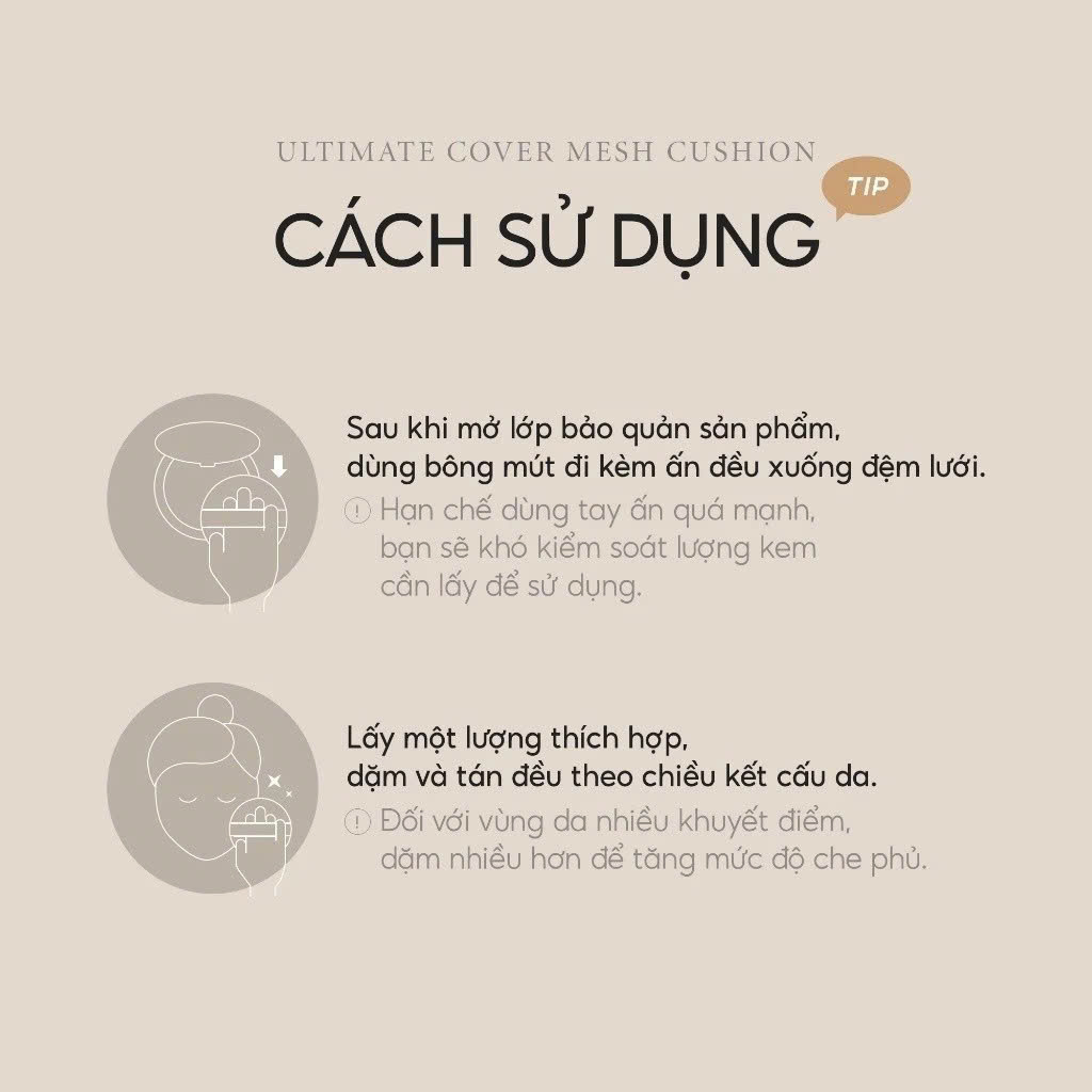 Phấn nước trang điểm Ohui Mesh Cushion 2 lõi (13g x2) cho một lớp nền bừng sáng, mỏng nhẹ tự nhiên và che phủ khuyết điểm hoàn hảo