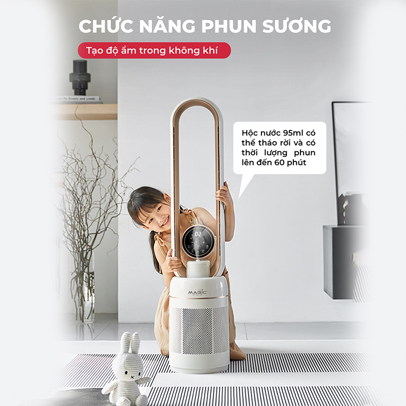 Quạt không cánh kết hợp lọc không khí Magic Eco AC-306 - 7