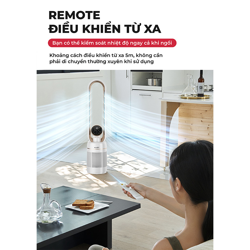 Quạt không cánh kết hợp lọc không khí Magic Eco AC-306 - 10